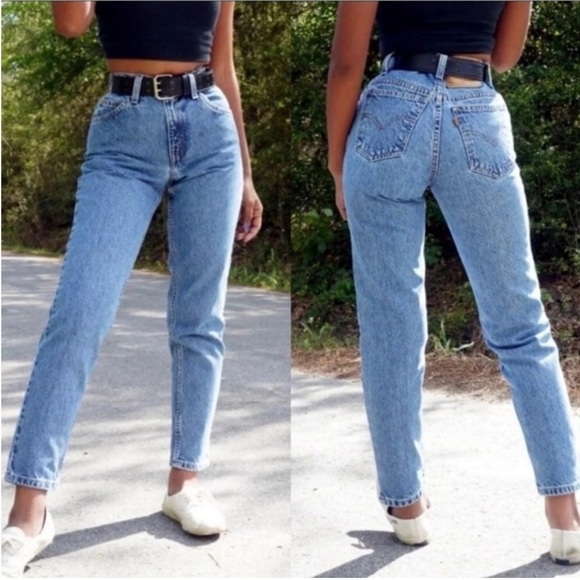 Vintage Levi's Jeans 550 Straight Leg High Waist Mom Made in 2004 Y2K LONG Tall - Picture 1 of 15